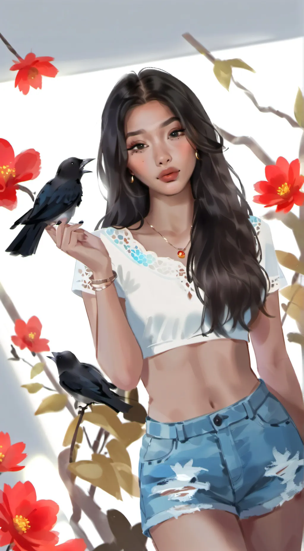 ai character: Ariana background