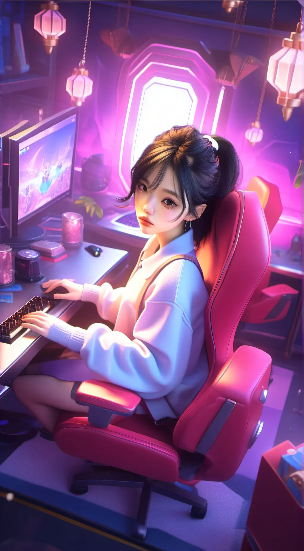 ai character: maxine background