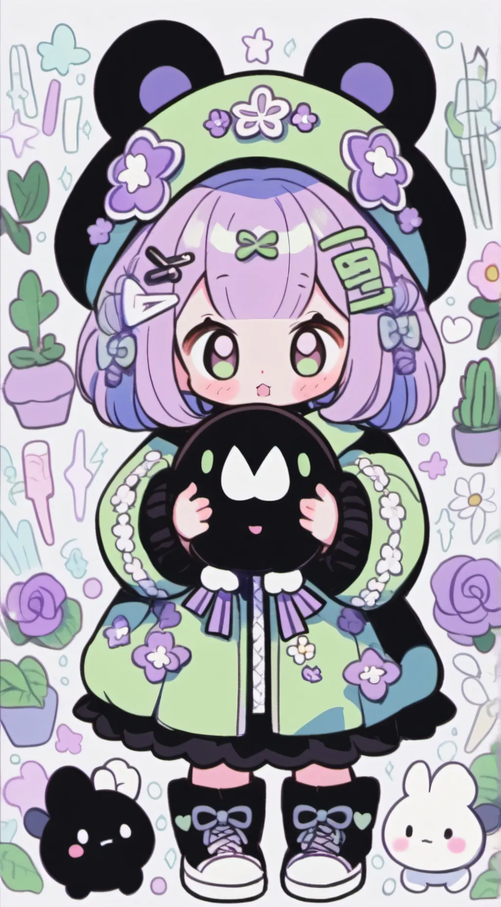 ai character: cadie. background