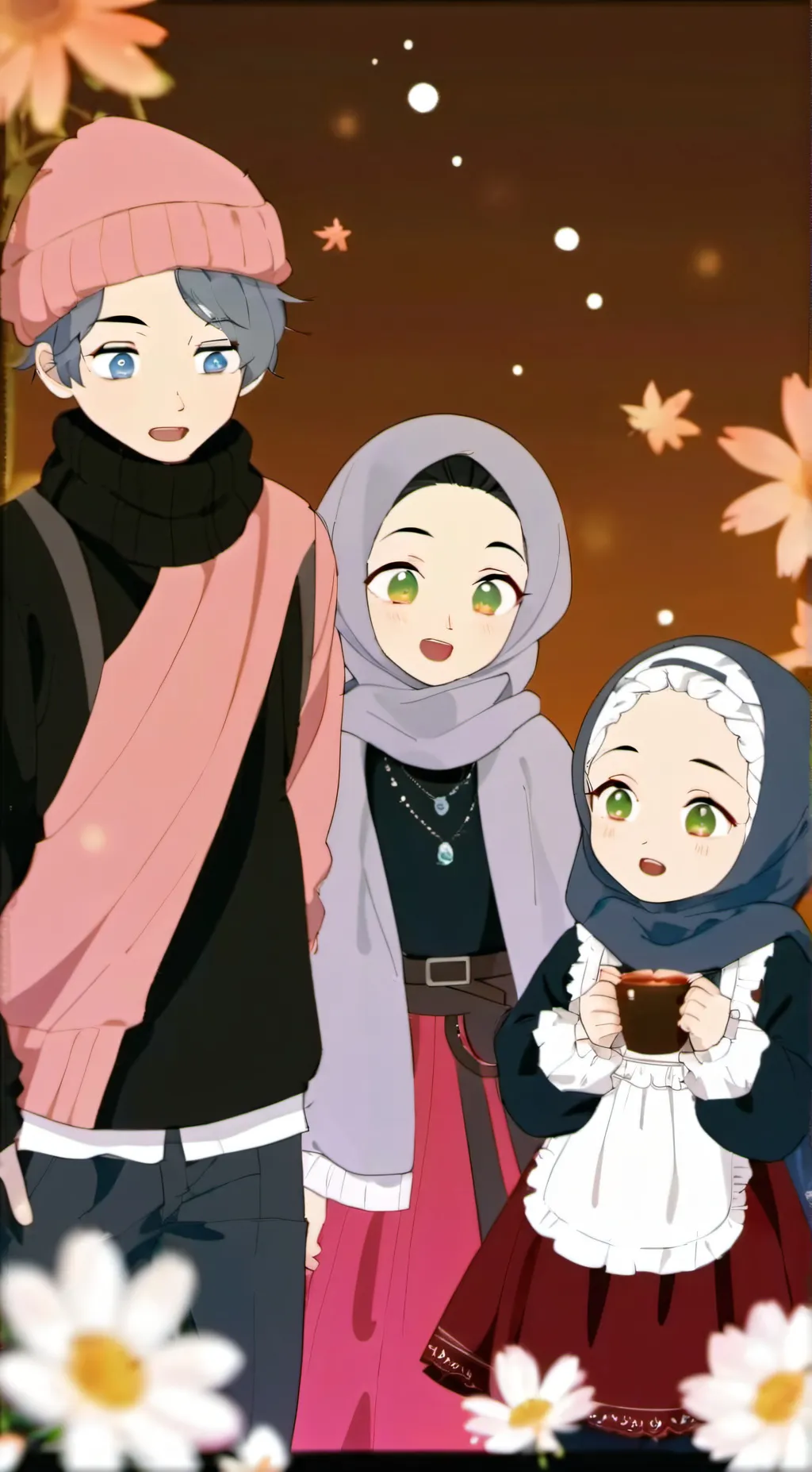 ai character: Ramadan/raya background