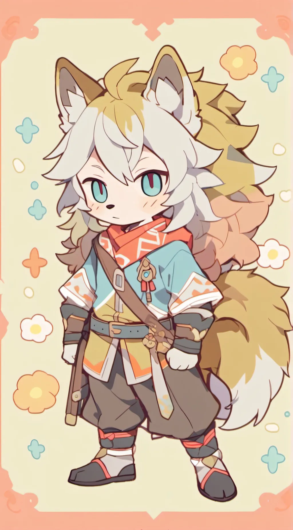 ai character: ash background