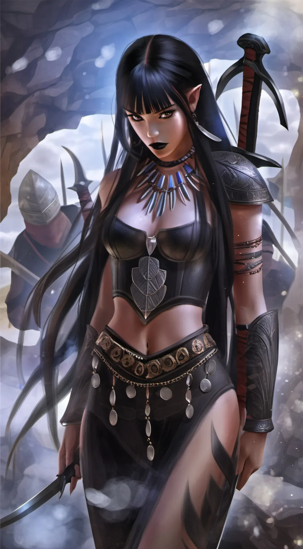 ai character: Leah  background