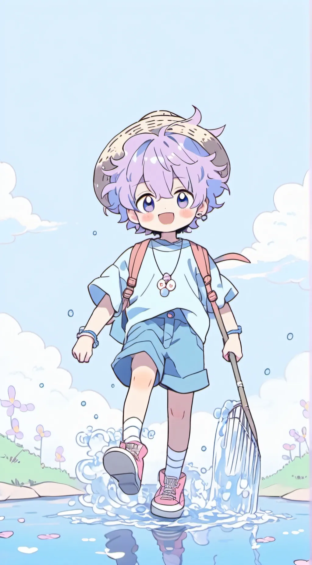 ai character: Frog background