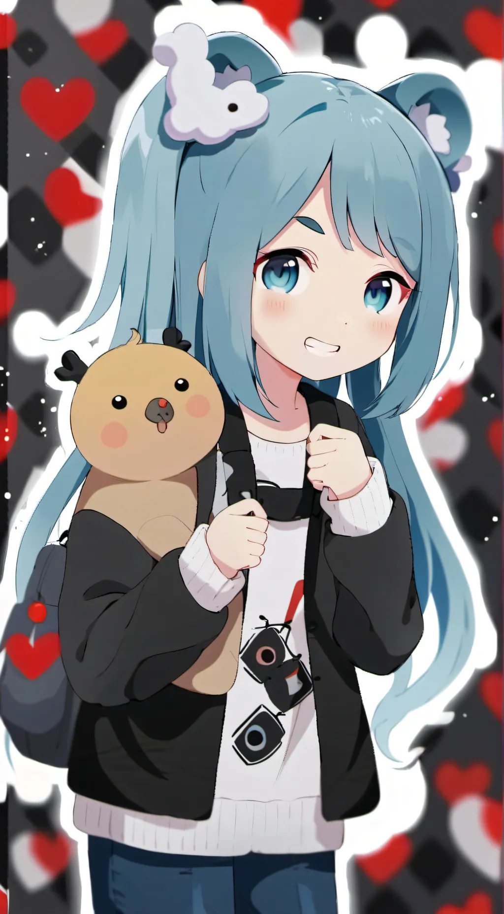 ai character: cookie background