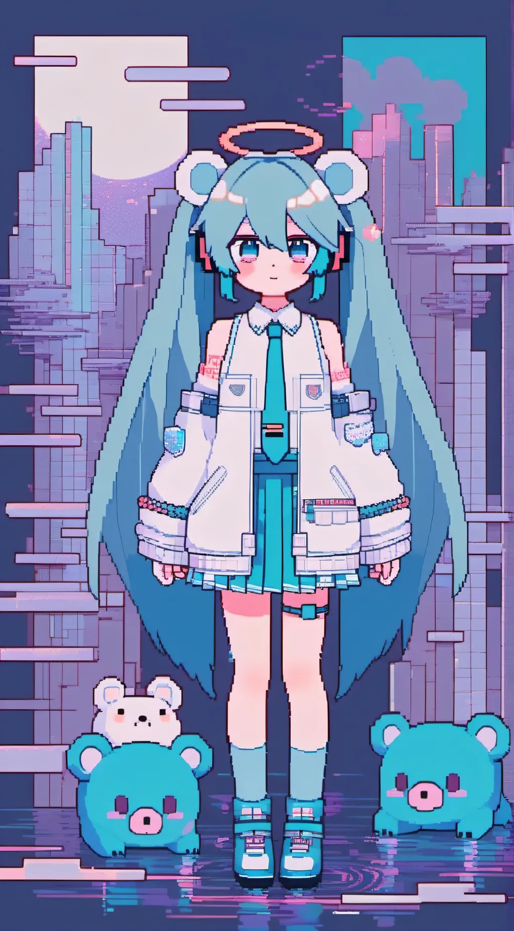 ai character: Dina (Miku ver)  background
