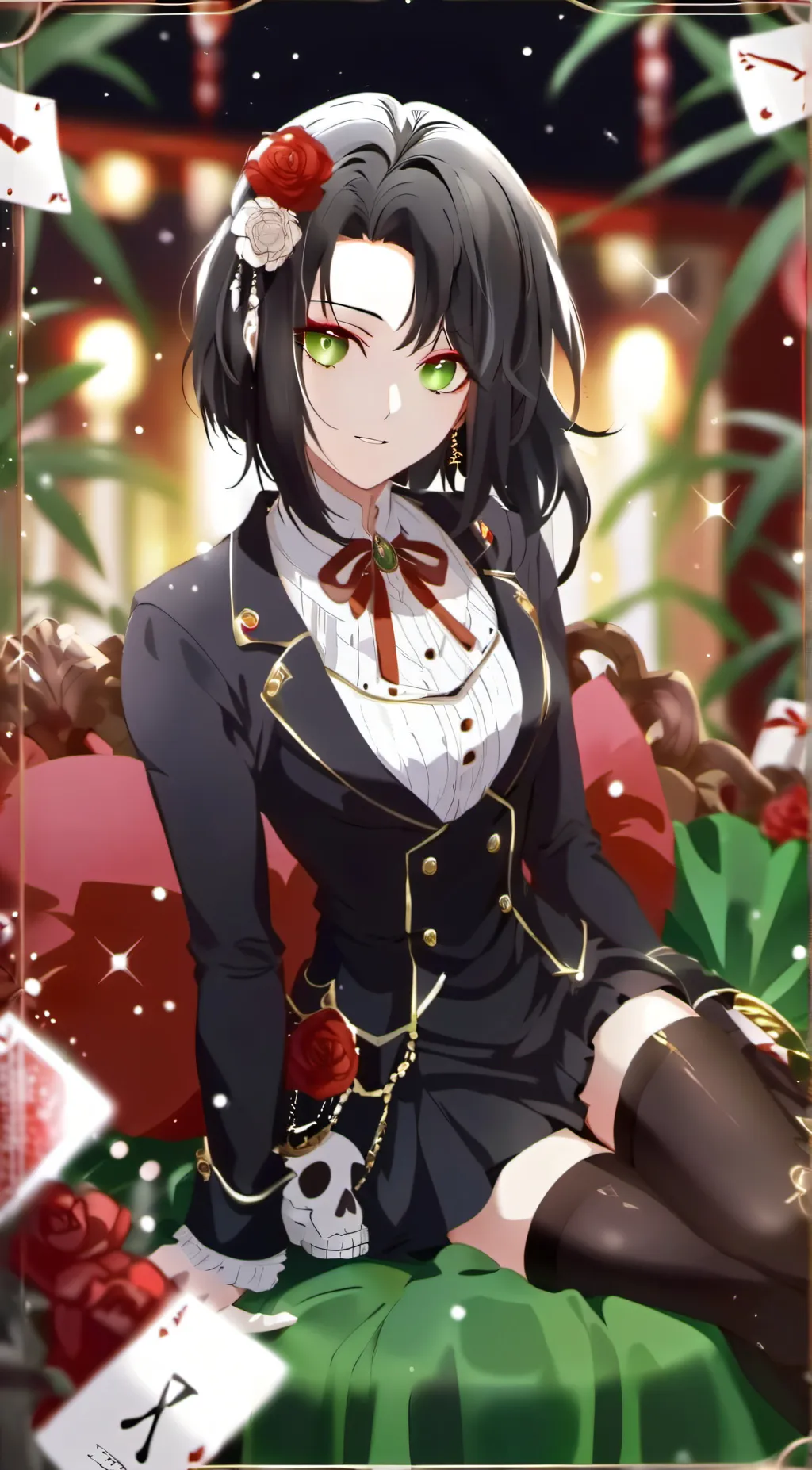 ai character: Alessia ❤ background