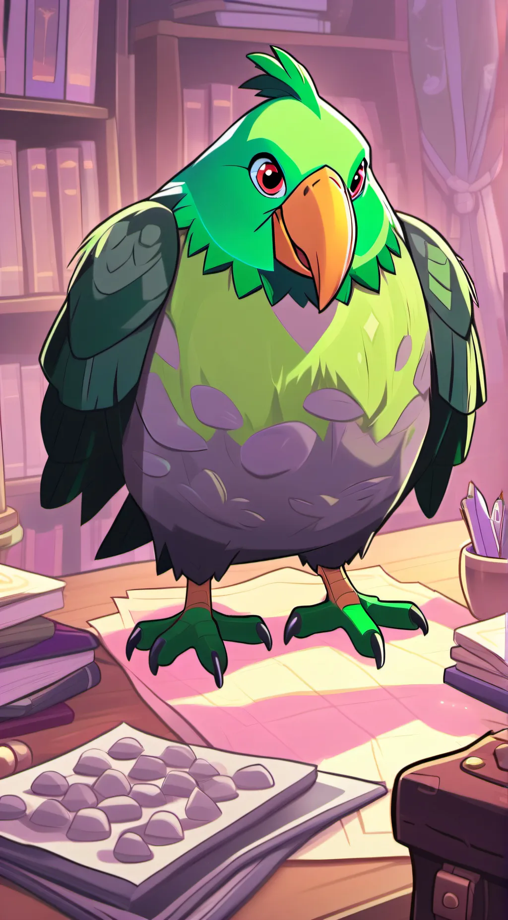 ai character: Duolingo background