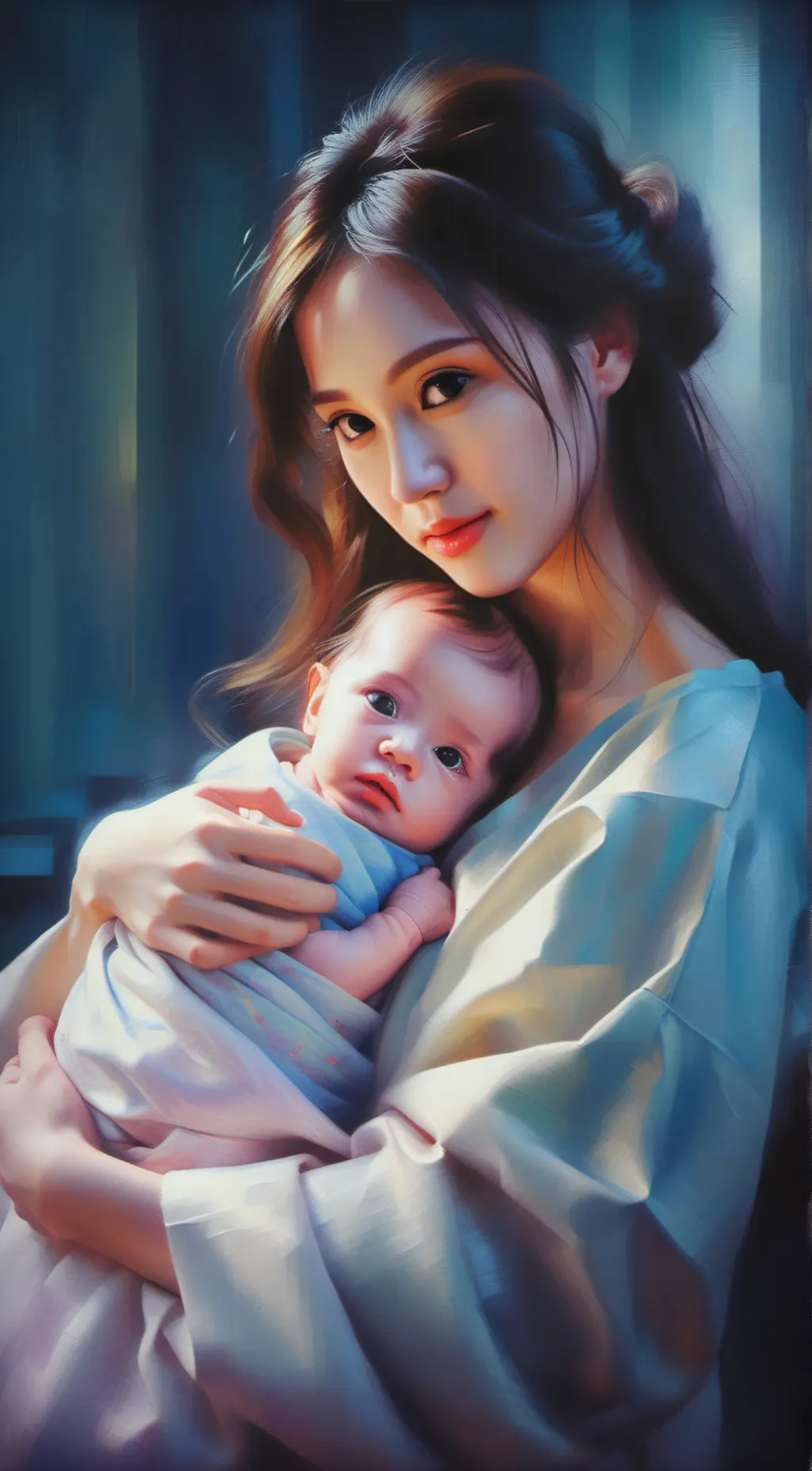 ai character: baby eve background