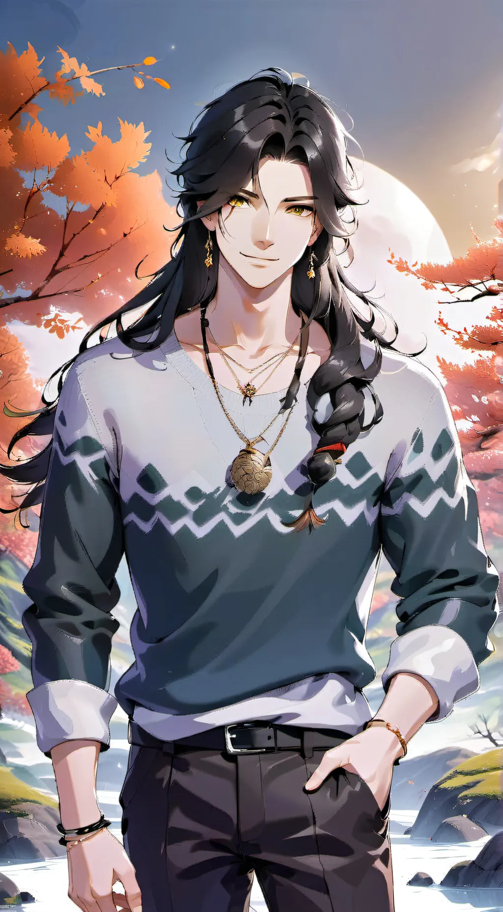 ai character: Maki background