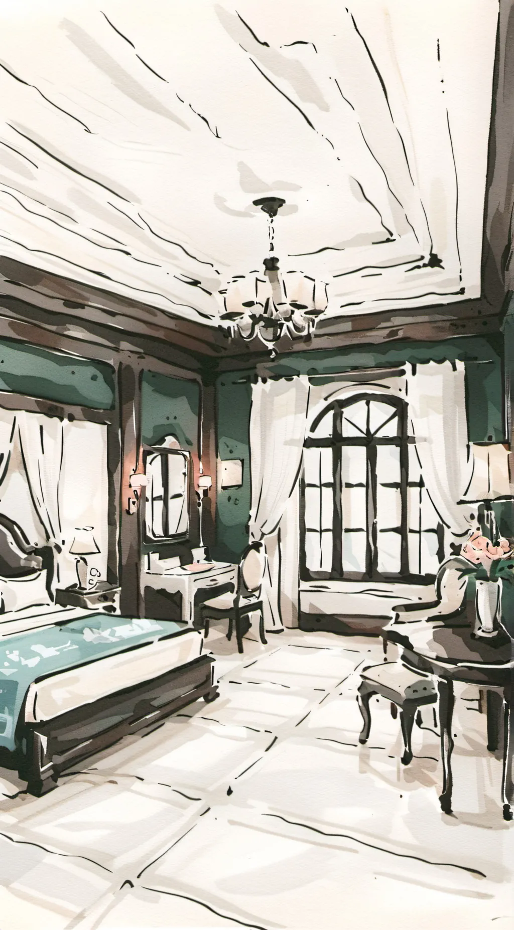 ai character: Overlord meeting  background