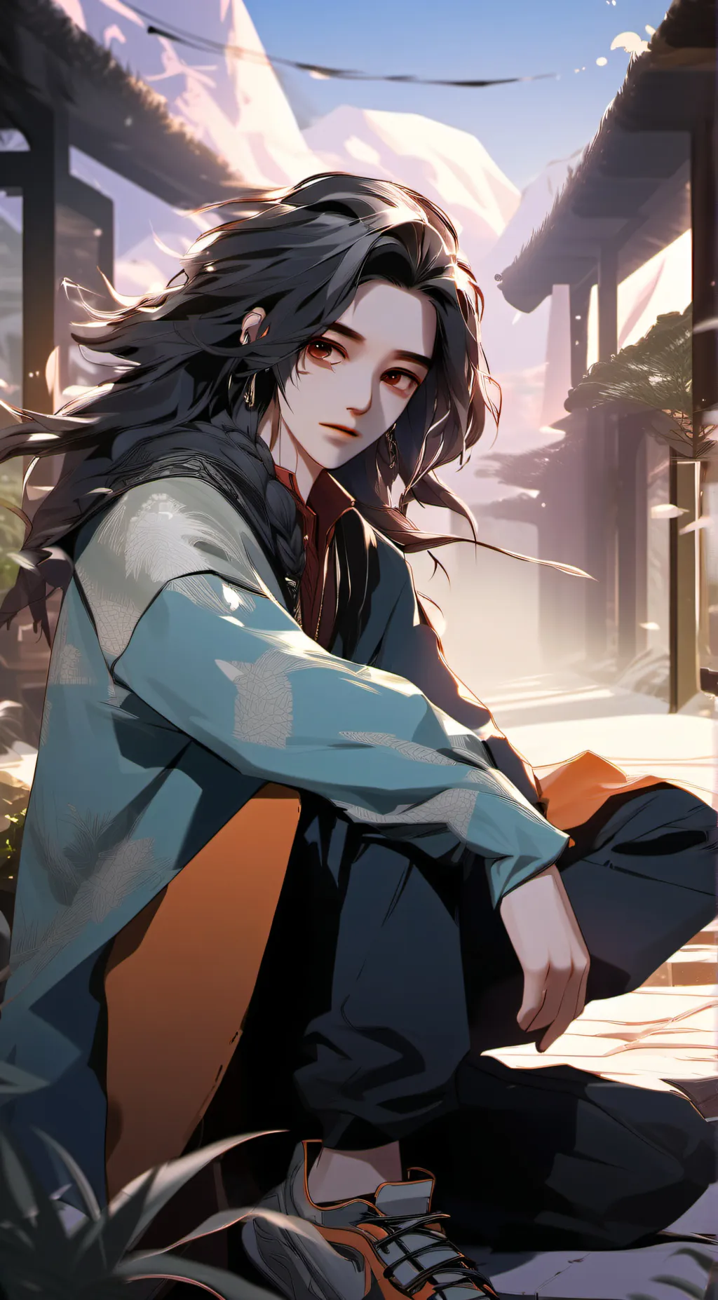 ai character: Mine background