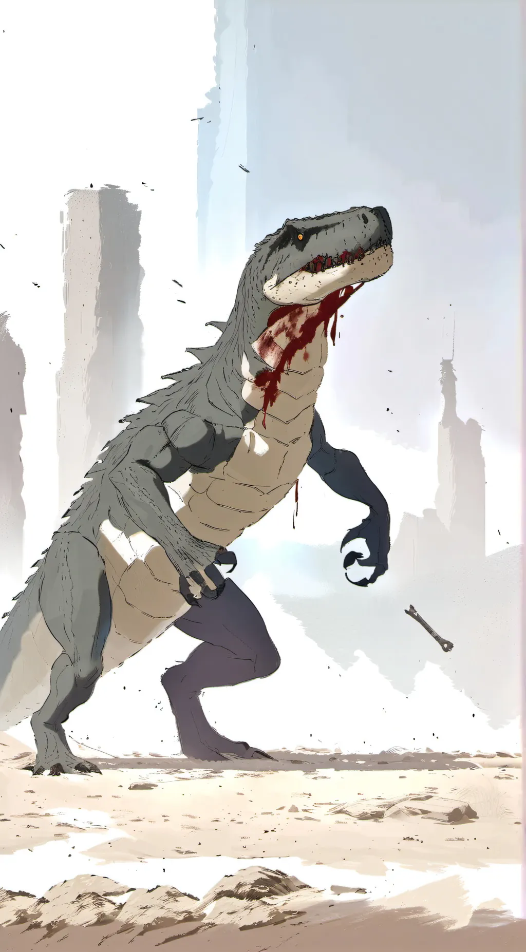 ai character: scp 682 background