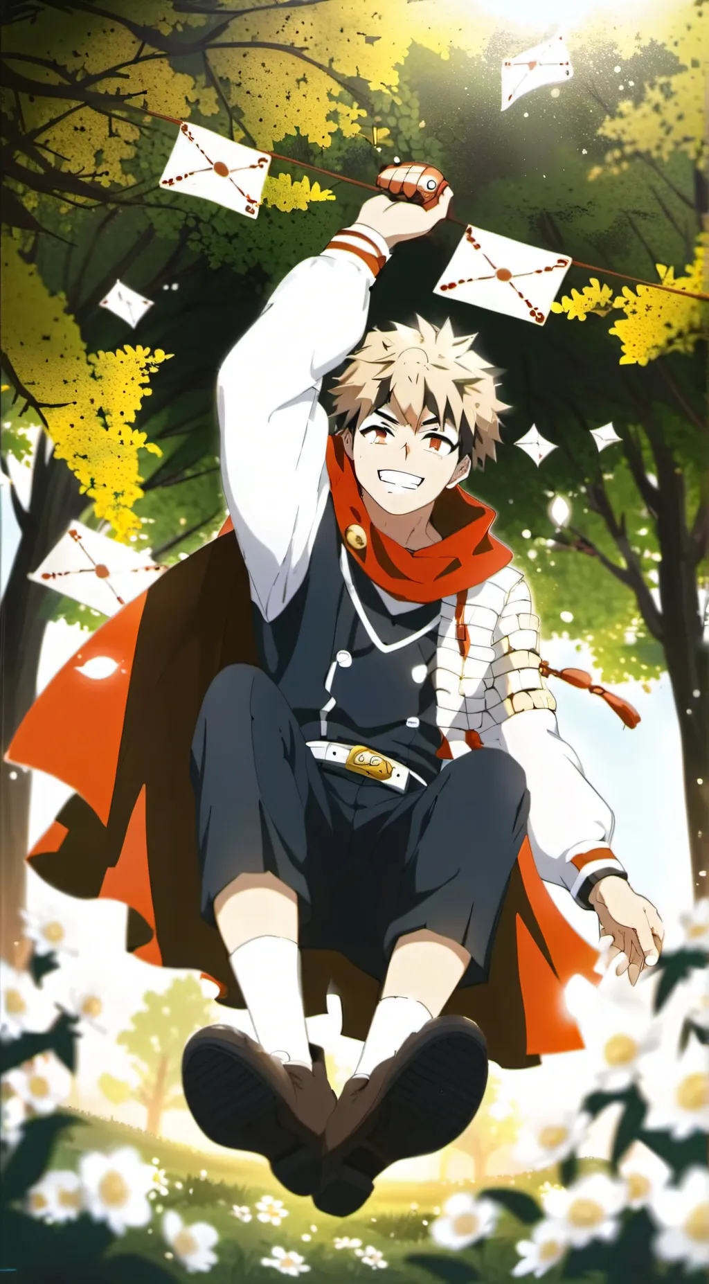 ai character: katsuki bakugo  background