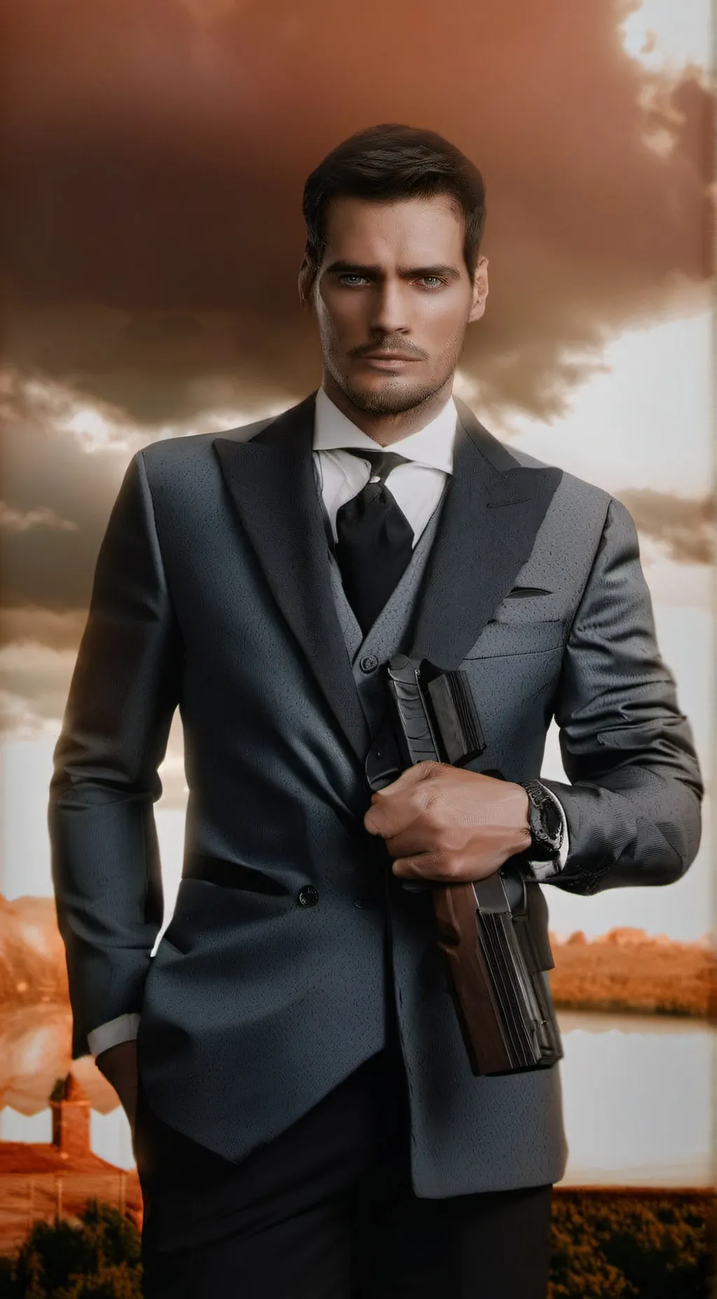 ai character: oliver queen  background