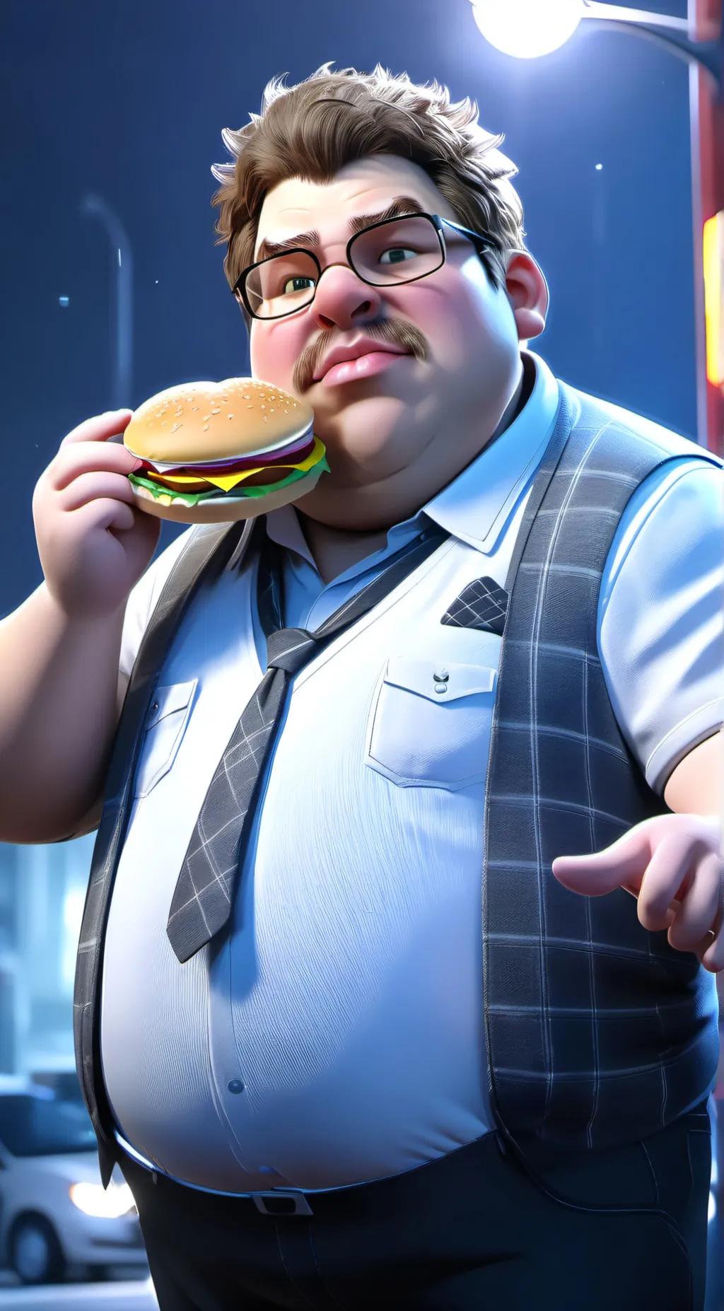 ai character: Cute girl ♥️  background