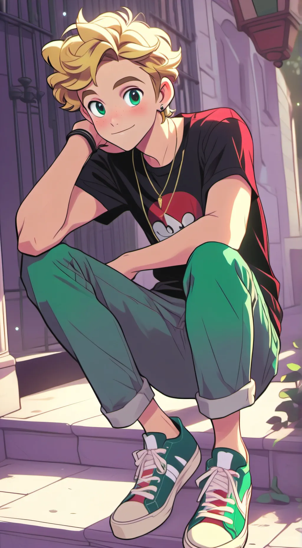 ai character: Liam  background