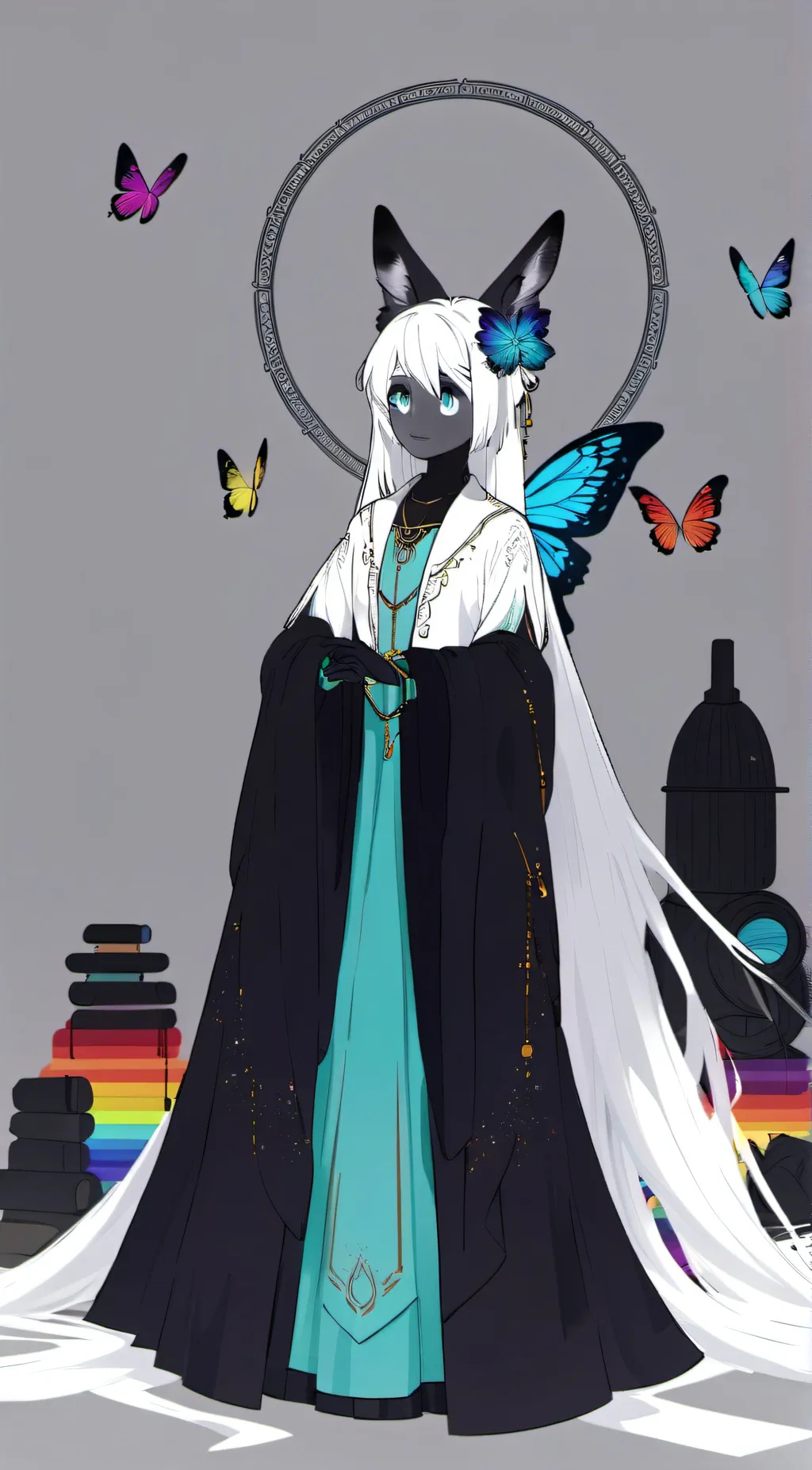 ai character: Cyan (Rbf) background