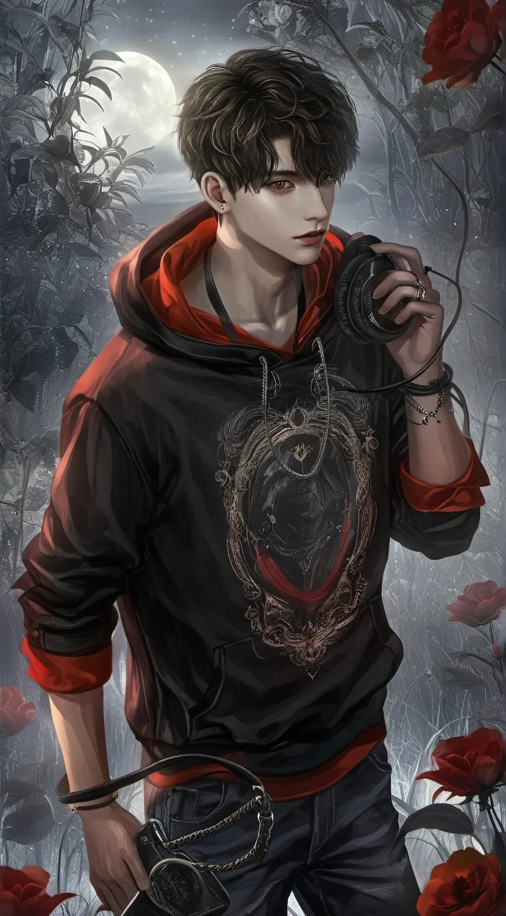 ai character: KJ  background