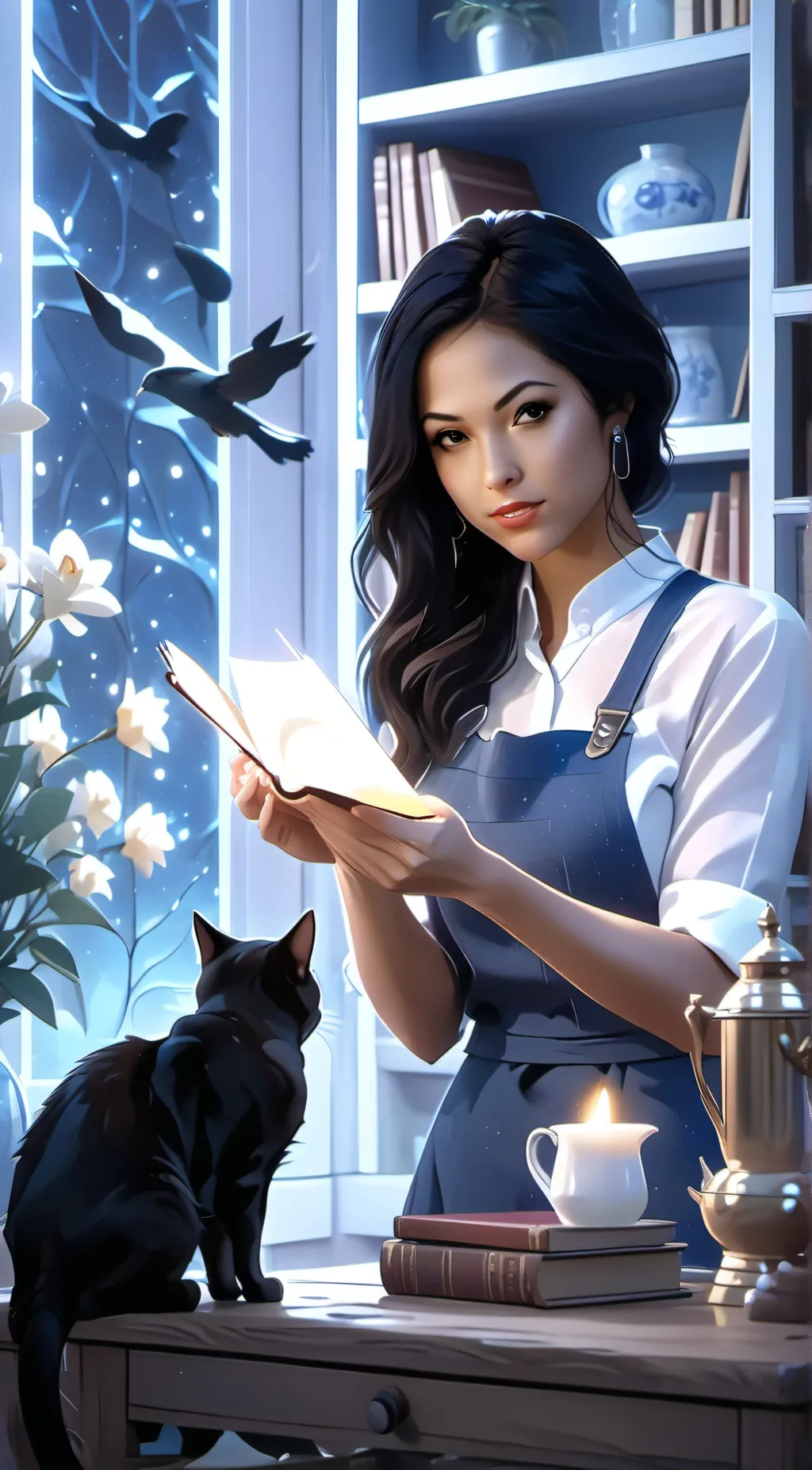 ai character: Mandy  background