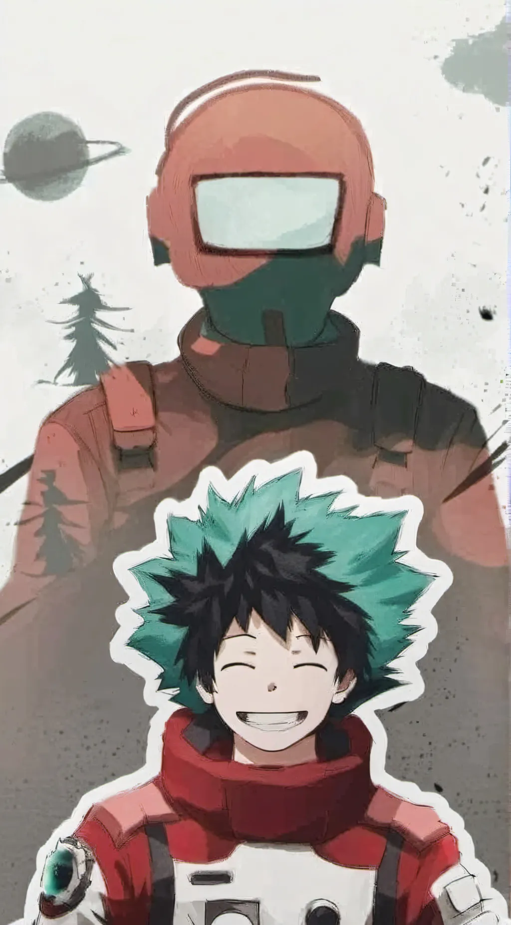 ai character: Deku(Among us) background