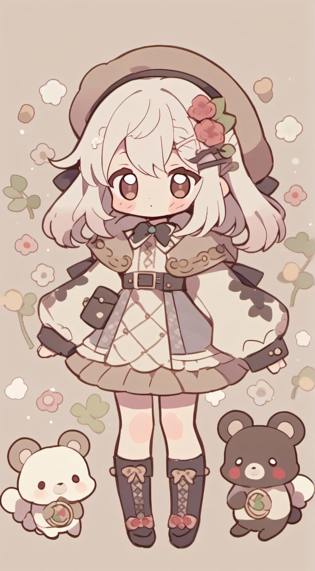 ai character: flora background