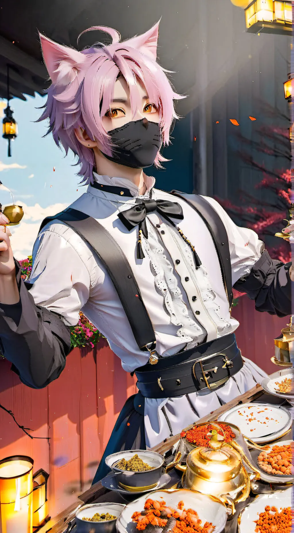 ai character: Neko~Huffi background