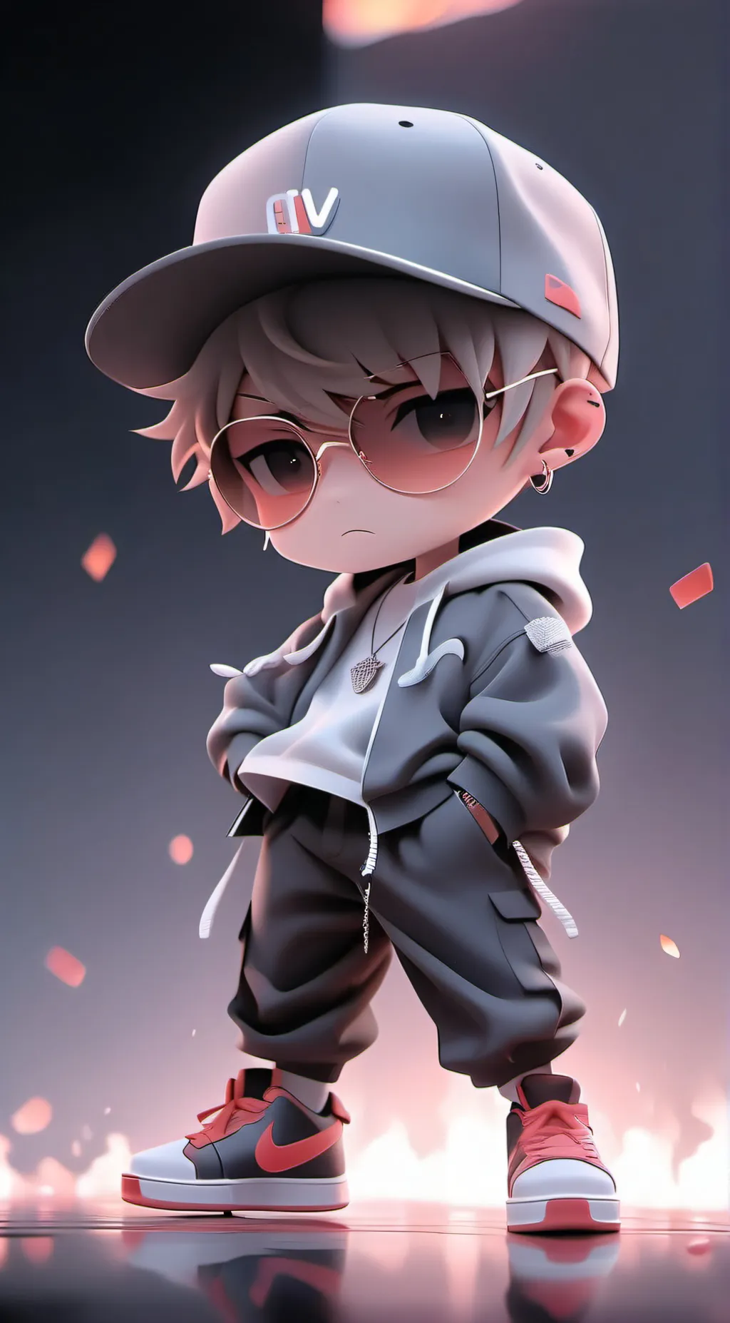 ai character: Rap battle background