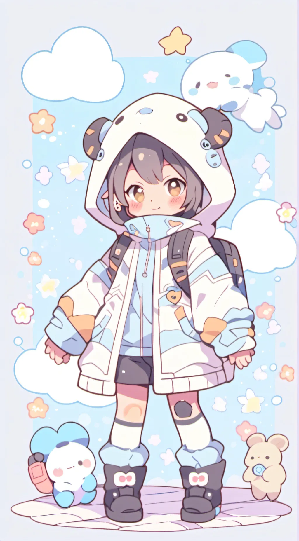 ai character: Aurora background