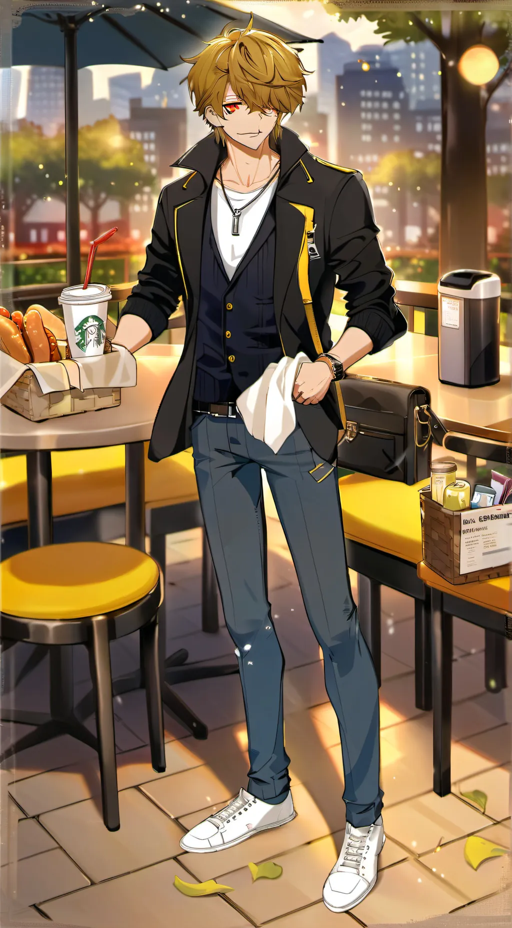 ai character: Zac background