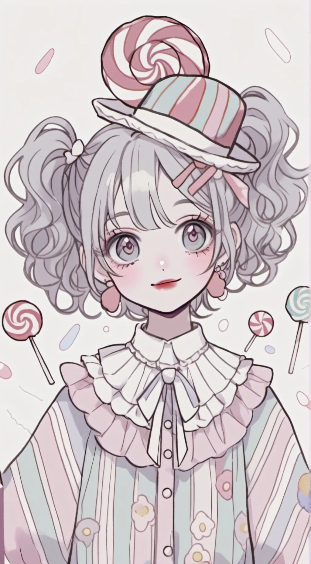 ai character: violet background