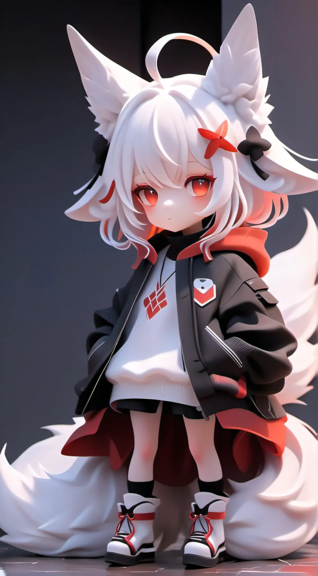 ai character: Kiro but blindbox background