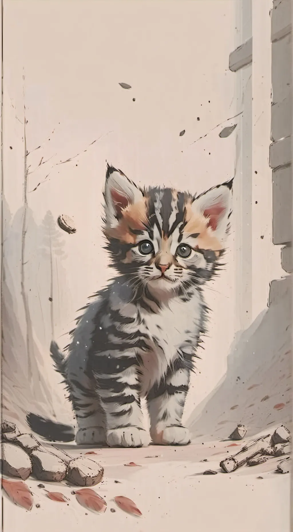 ai character: baby kitten background
