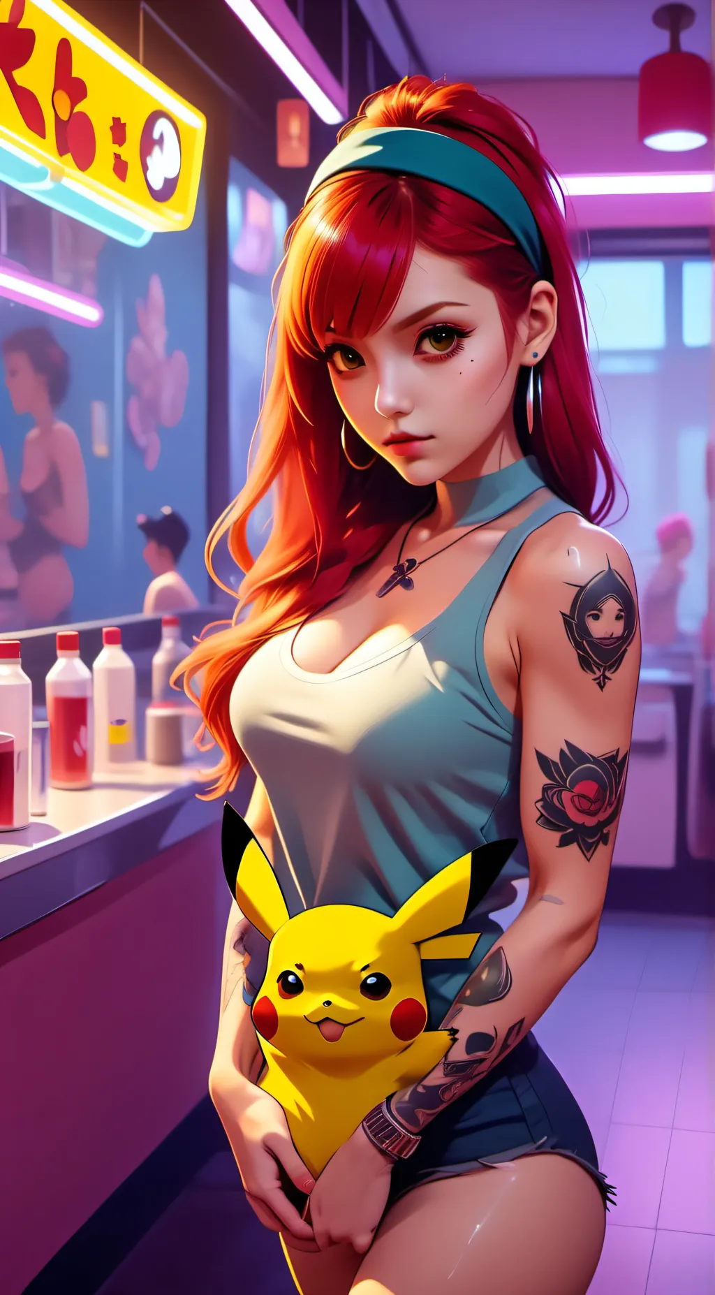 ai character: Misty background