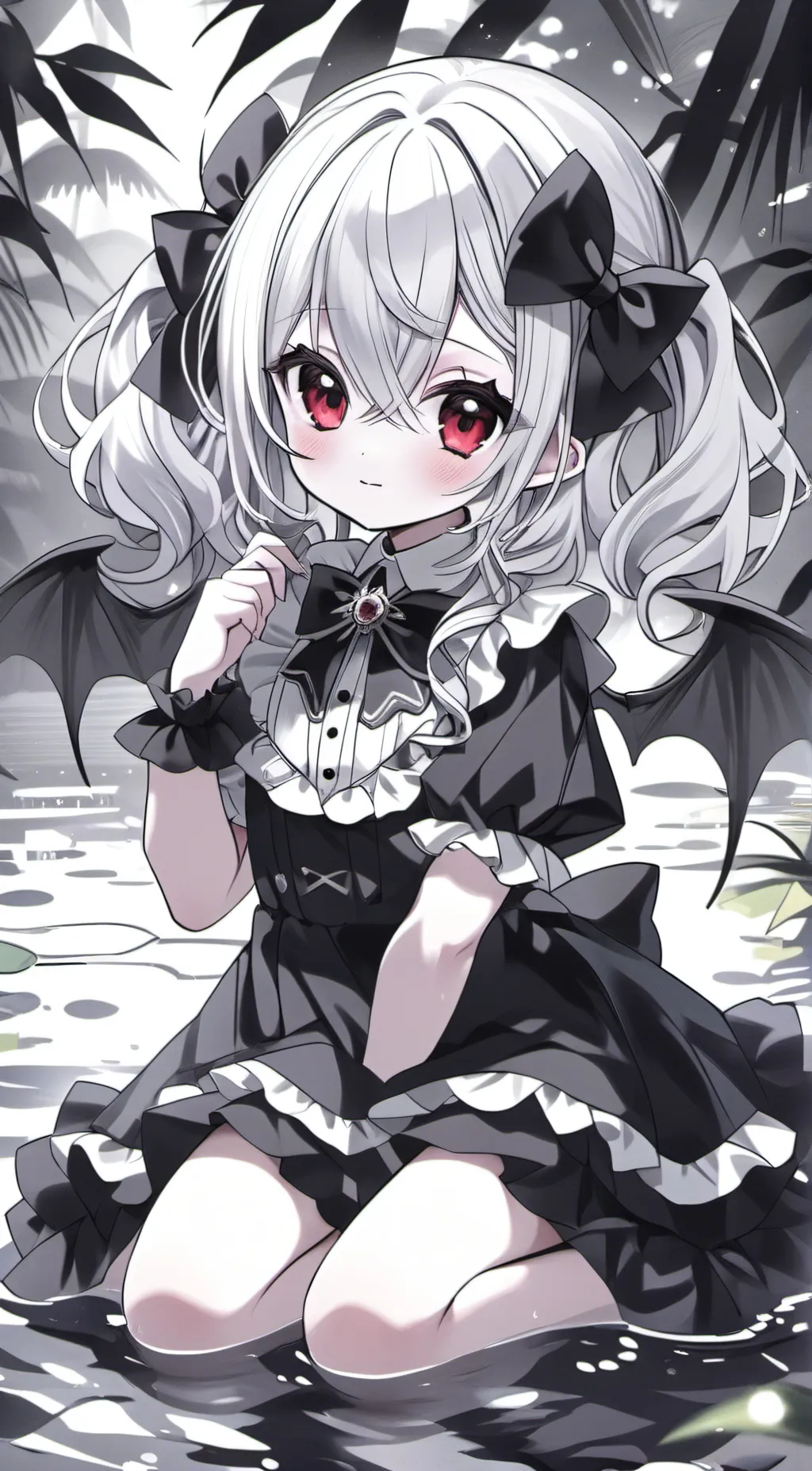 ai character: vampir child background