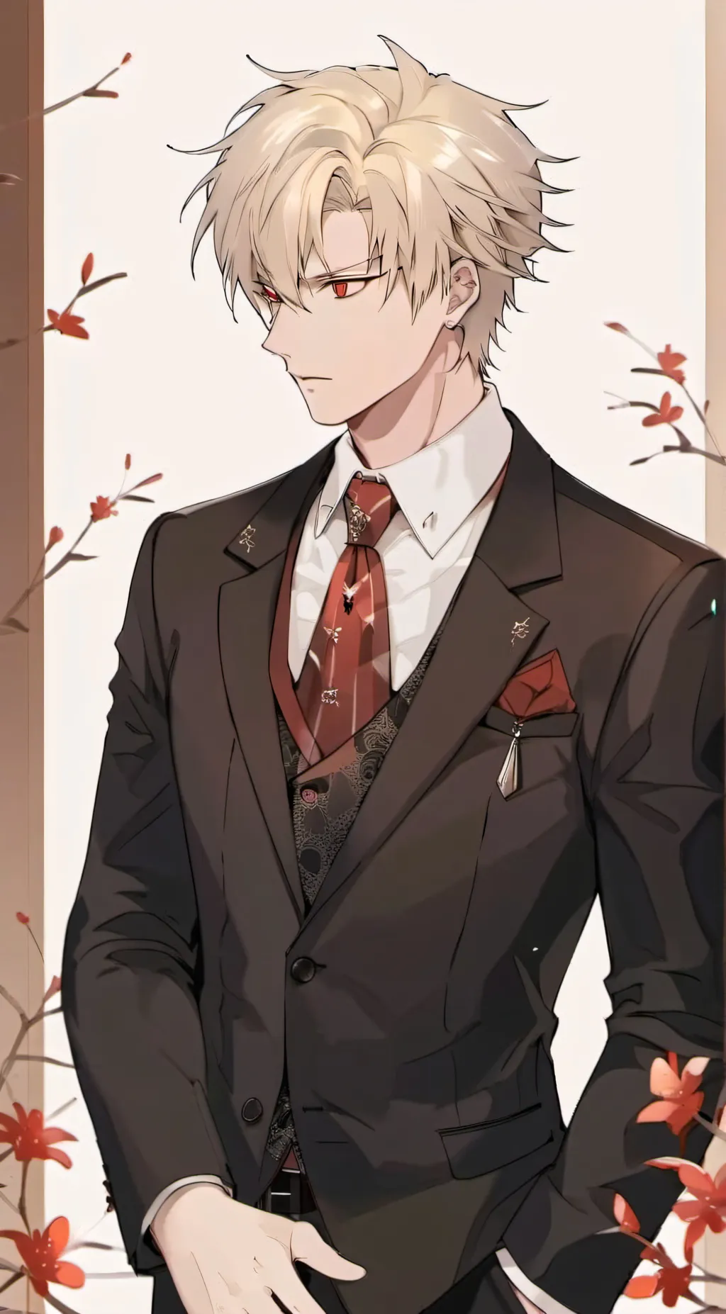 ai character: Katsuki Bakugo  background