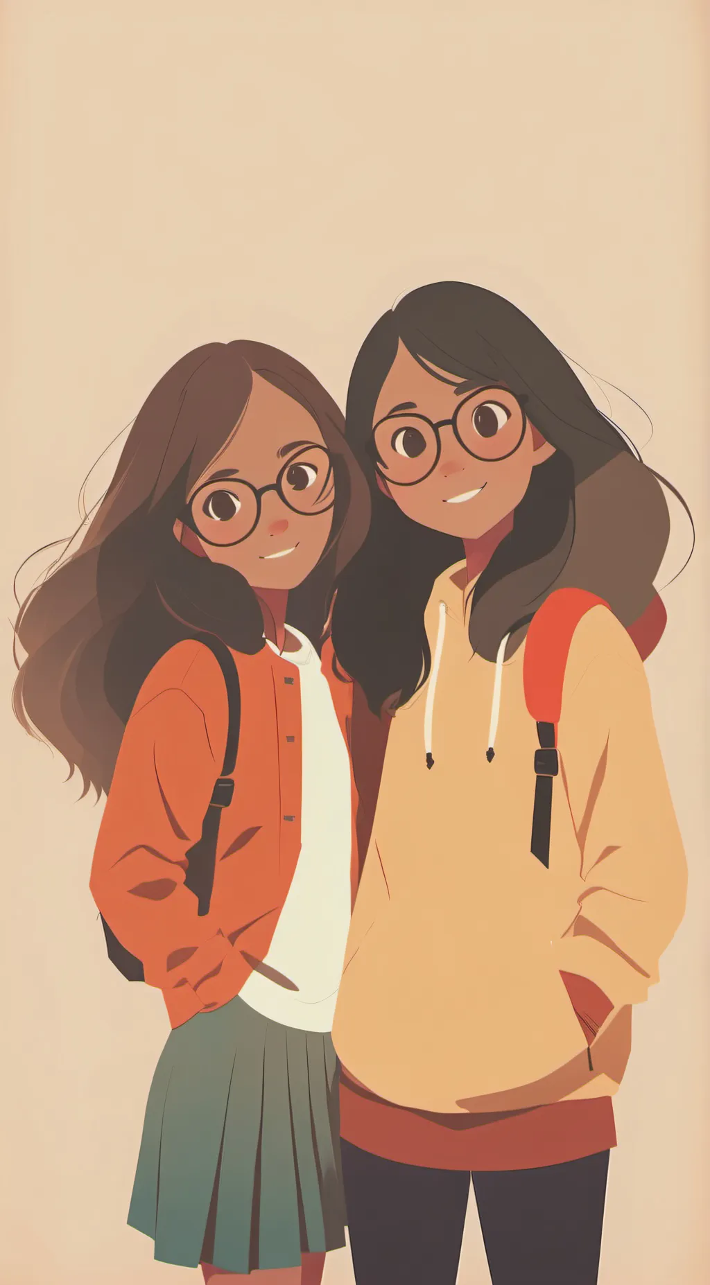 ai character: Sara and Sasha background