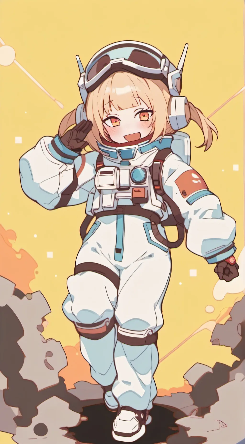 ai character: Among us x MHA! background