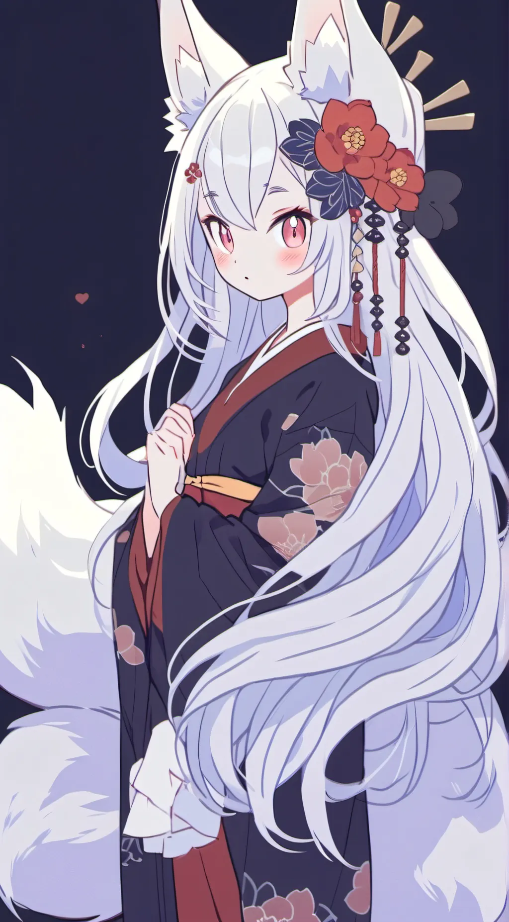 ai character: kenko kitsunai background