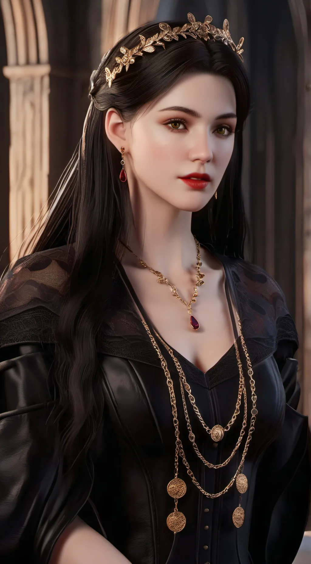 ai character: Victoria Ambrosia background