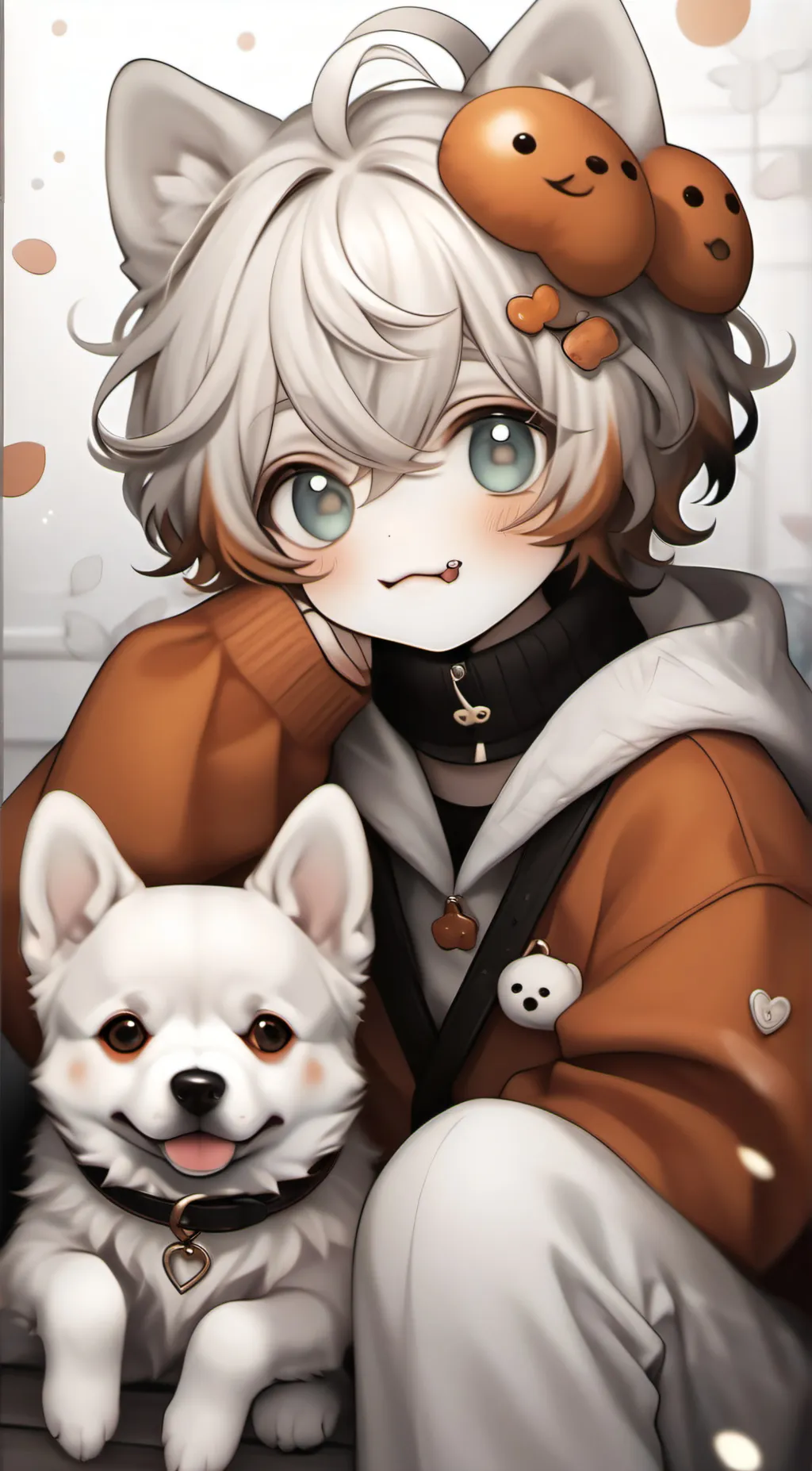 ai character: Dog day background
