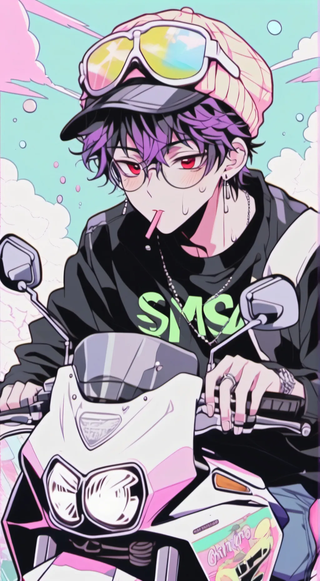 ai character: 🏍️Mikø🎈 background