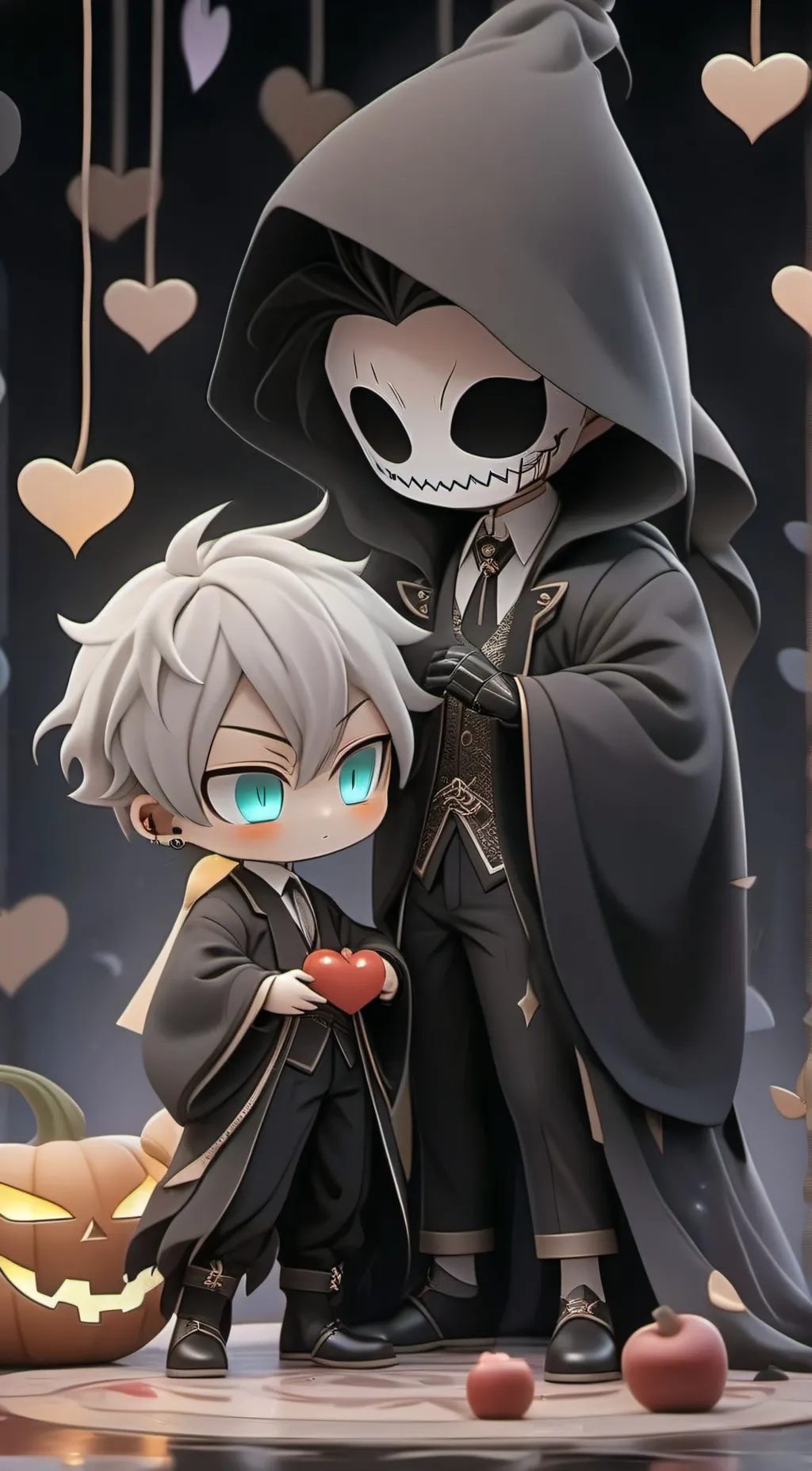 ai character: NIGHTMARE SANS background