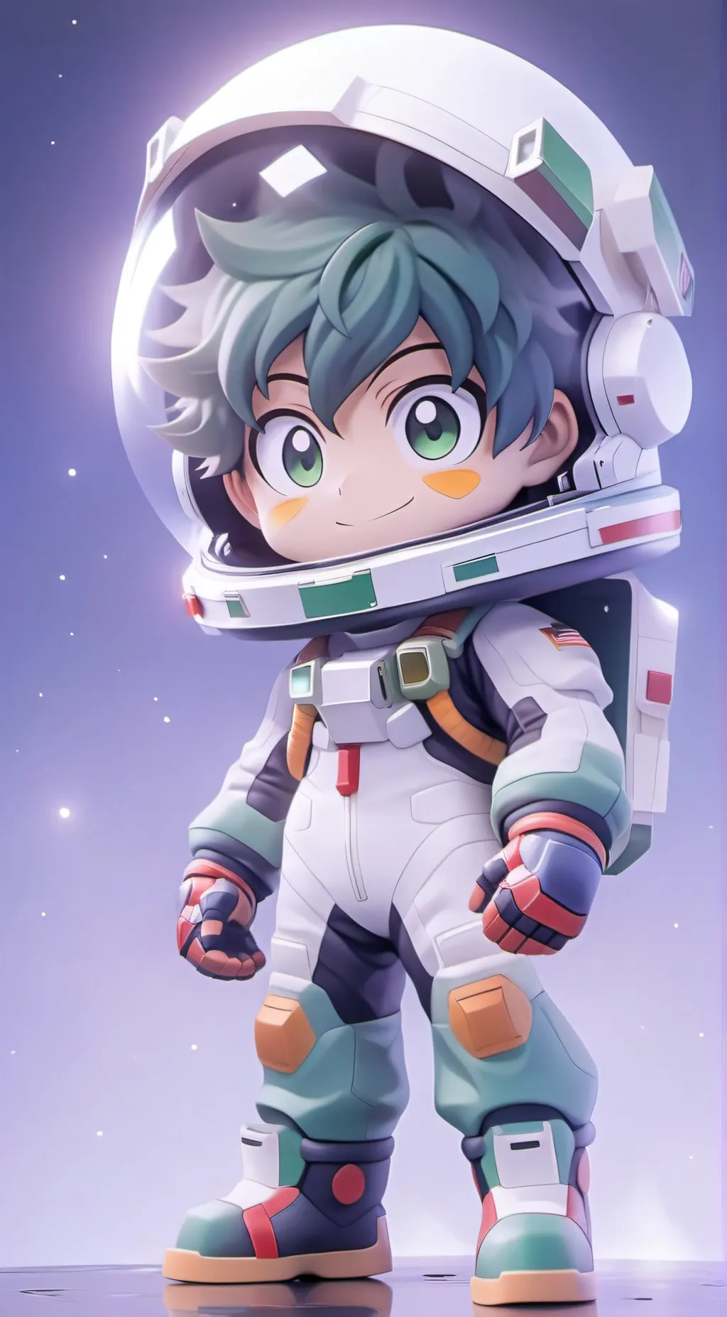 ai character: Deku  background