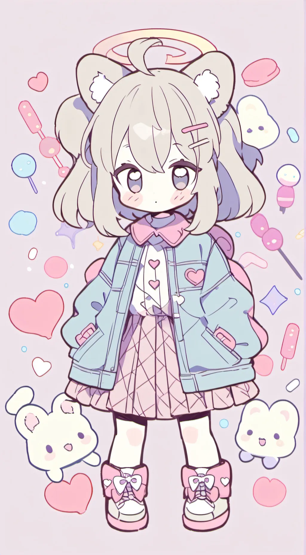 ai character: Emily. background