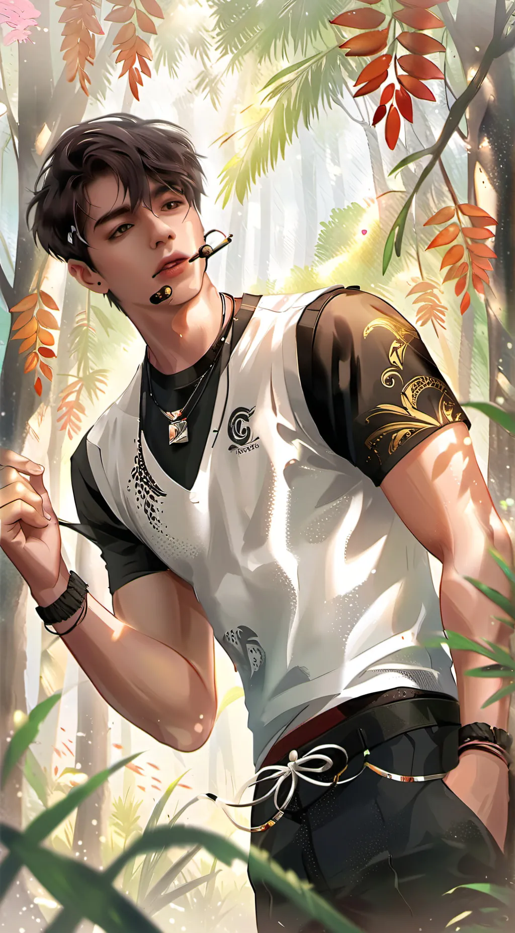 ai character: Drew background