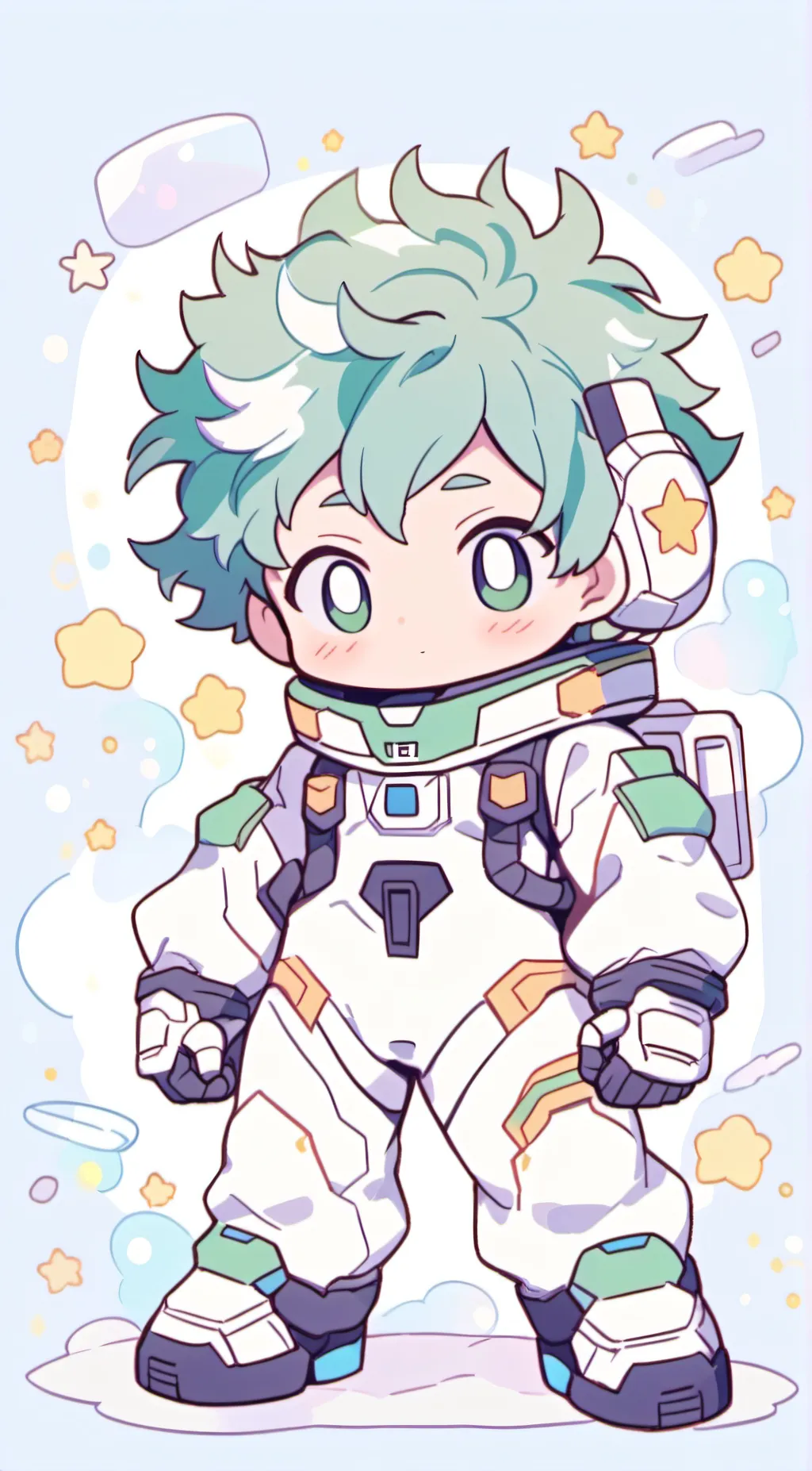 ai character: MHA in Among Us background