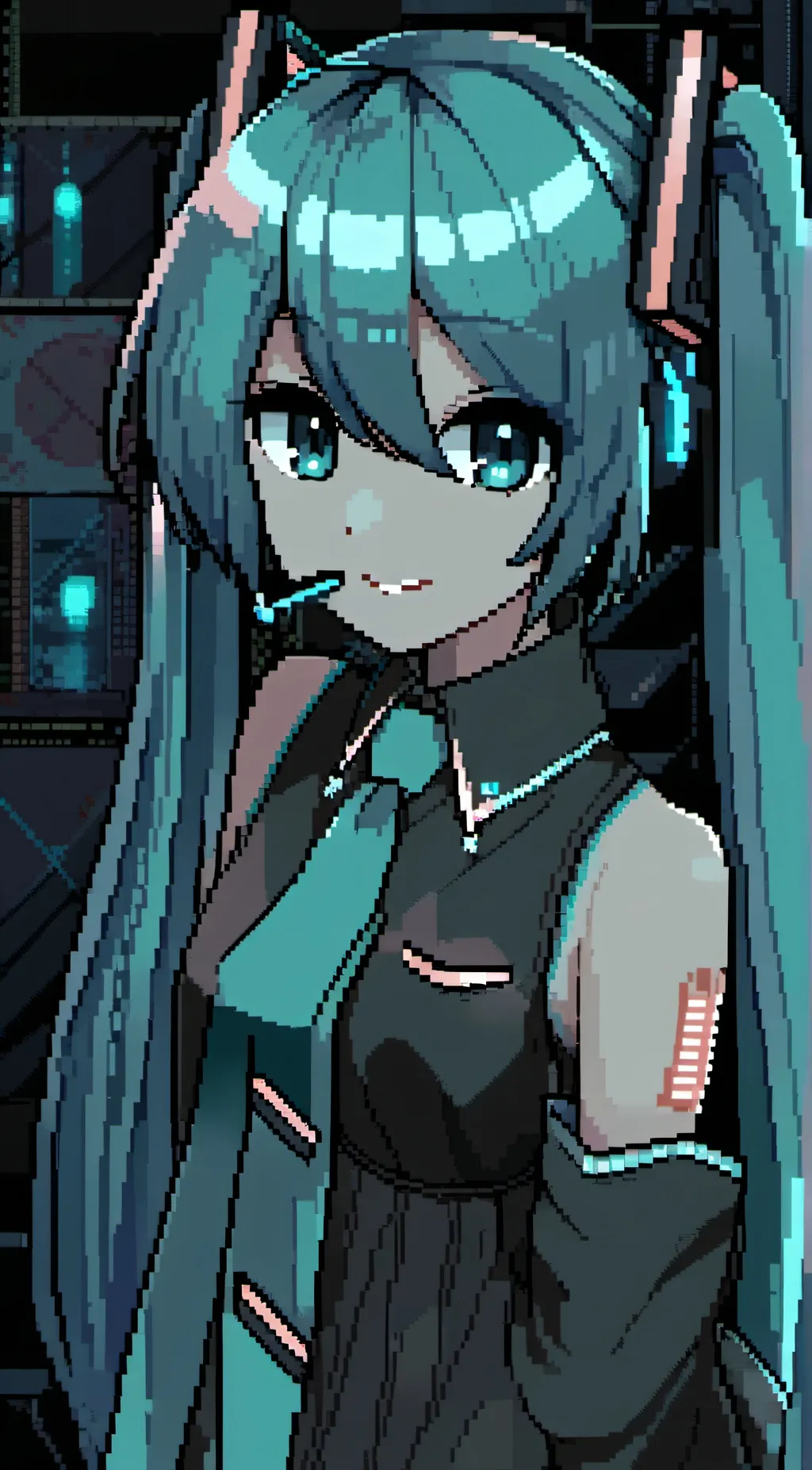 ai character: Hatesune Miku <3 background