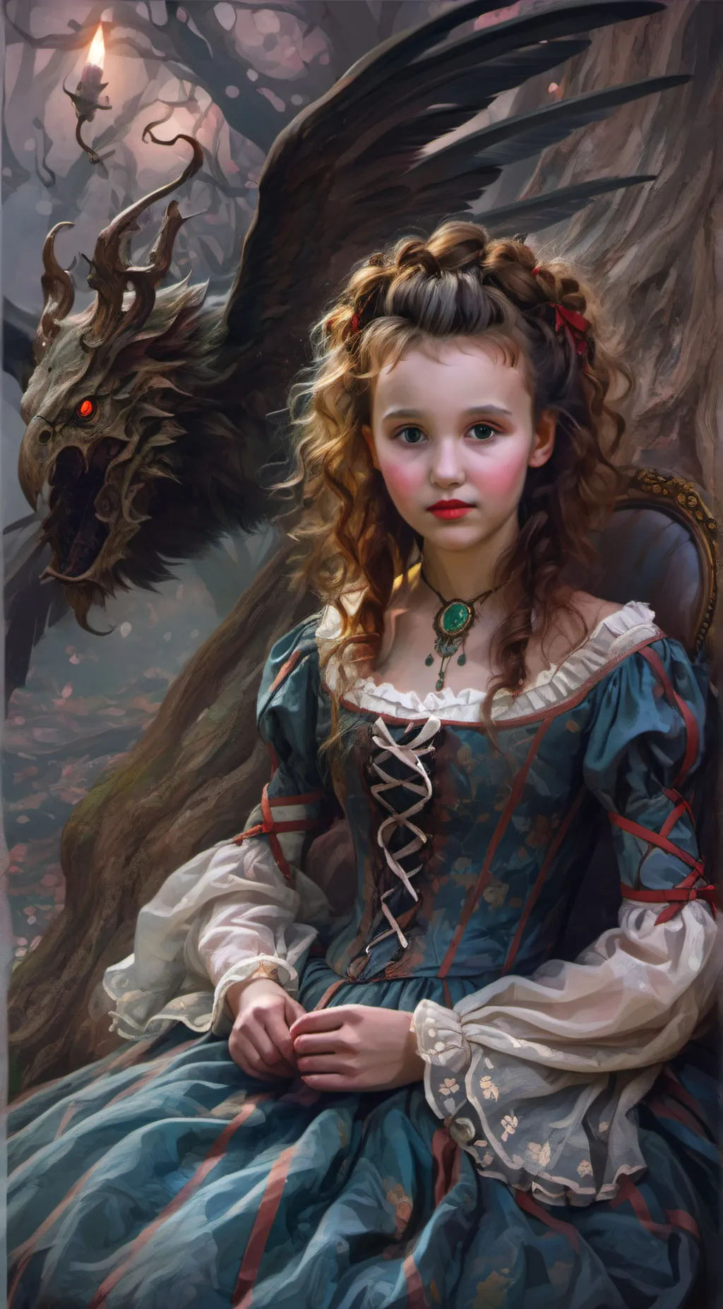 ai character: princess Kylee  background