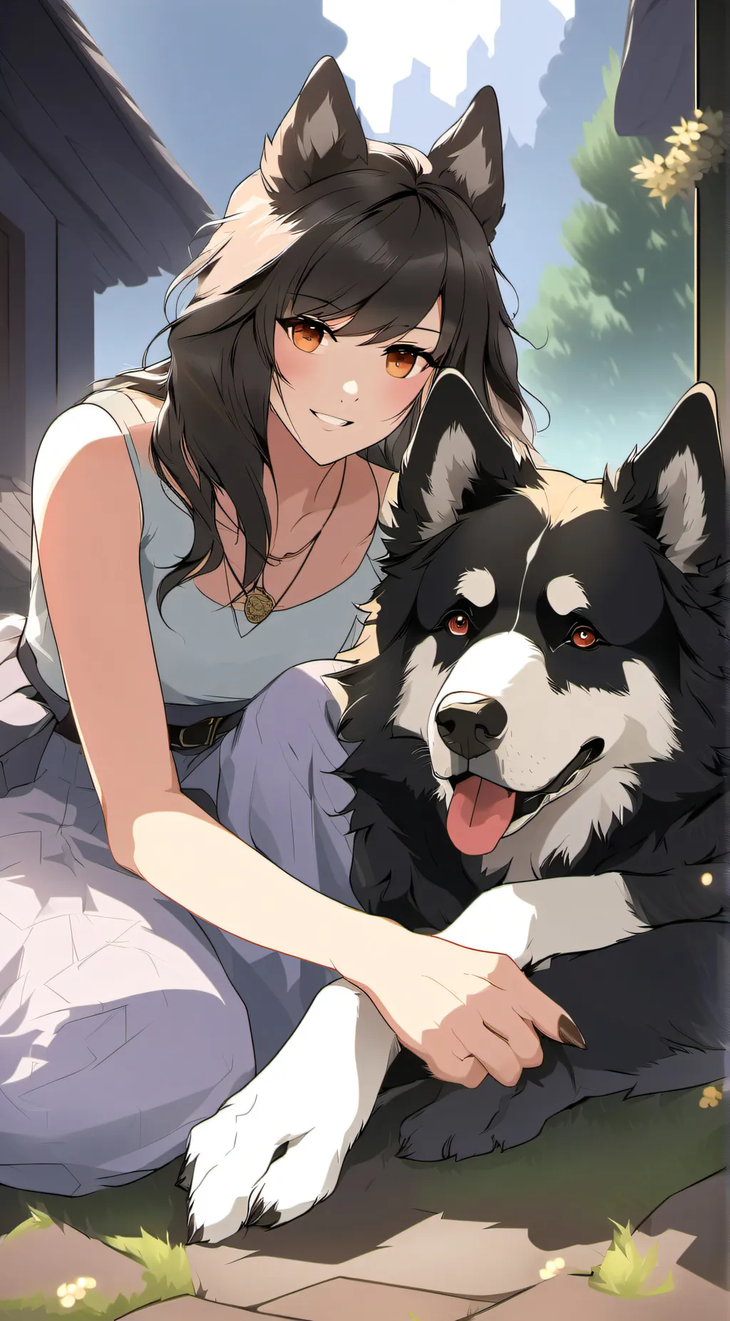 ai character: angel background