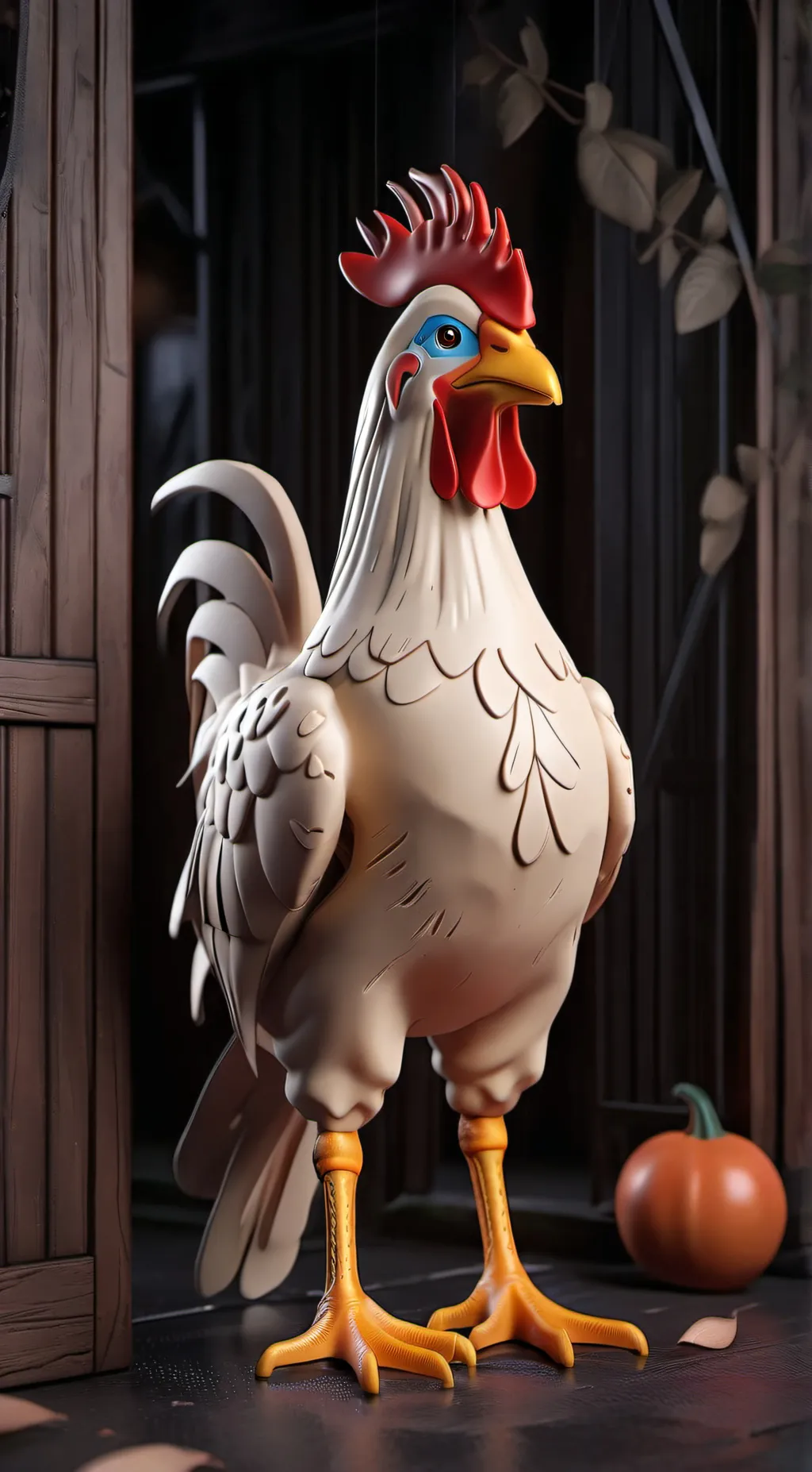 ai character: Rubber chicken background